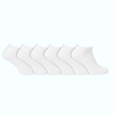 Naadloze biologische dames sneakersokken | heren sneakersokken | per 6 paar | wit of zwart