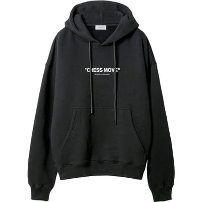 Off-White Chess Move Black Skate Hoodie