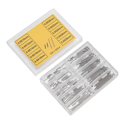 Dailygoody - Horlogeband - Horloge Repareren - Accessoire voor Horlogemaker - Zilver - Buizen Pins - Horloge Band Pins - Geschikt voor Diverse Horloge