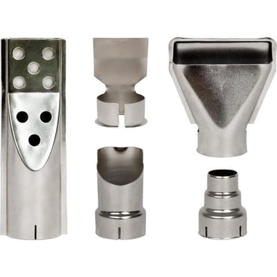 VONROC heteluchtpistool mondstuk set – 5 stuks - incl. 1x BBQ aansteker