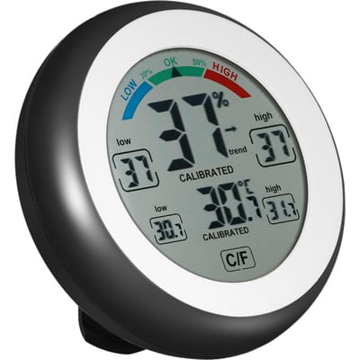 Temperatuur Vochtigheid Trend °C°F Digitale Thermometer Hygrometer Temperatuur Vochtigheid Meter Max Min Waarde Trend Weergave zwart