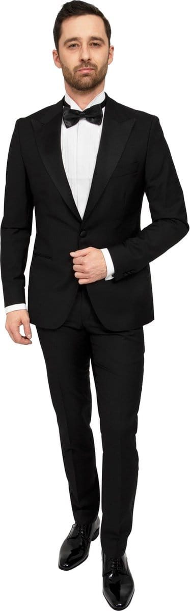 Suitable Smoking New York 100% Wol - Kostuum - Tuxedo Kostuum Heren voor chique Gala - Wol - Maat 46