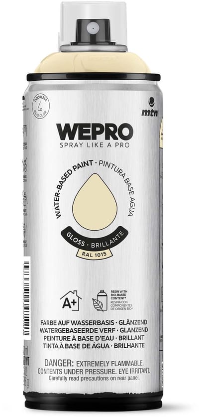 Spuitbus Ral 1015 Glans MTN WEPRO WATER-BASED PAINT 400ML