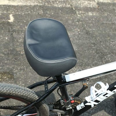 Comfortabel fietszadel zonder neus, schokabsorberend en zacht, ideaal voor heren en damesfietsen, PU-leer, vervangend zadel met dubbele demping en brede ondersteuning