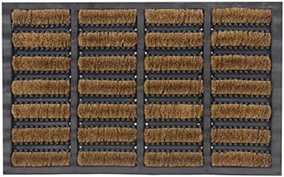 Heavy Duty Outdoor Deurmat 40x60 cm - Natuurlijke Kokosvezel met Antislip Rubberen Rug - Verwijdert Effectief Gras, Modder en Vuil - All-Weather Bestendig - Wasbaar - Voor Binnen en Buiten