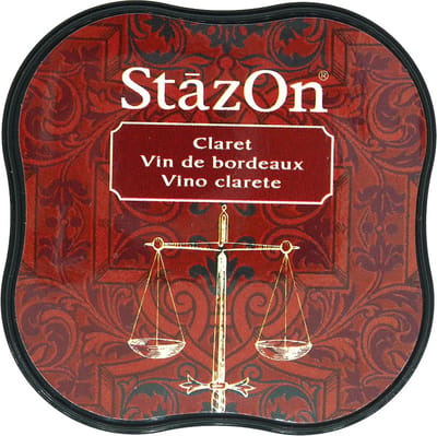 Tsukineko StazOn Midi inkpad - Claret