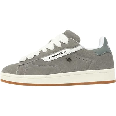 British Knights - Ezo Dames Sneakers Laag - Maat 37 - Grijs - Suede - Vrouwen Schoenen
