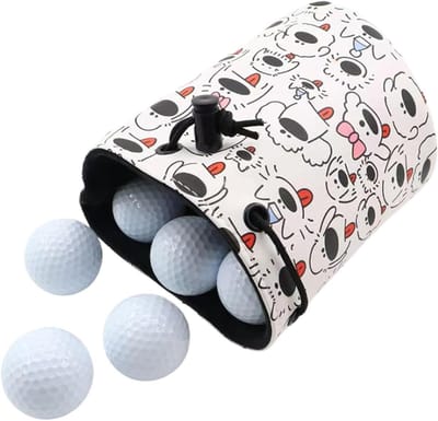 Golftas Organizer - Waardevolle Tas - Golf Spullen Opbergen - Waterdicht PU Materiaal - 16-18 Ballen - Zwart