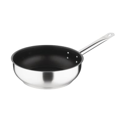 Vogue Platinum Plus RVS Anti-Aanbak Inductie Sauteuse 24cm - Vogue FC099 - Horeca & Professioneel