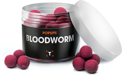 Bloodworm Pop-ups Donkerrood - 12MM - Pop up Boilies - Pop Ups Karper - Pop Ups Vissen- Boilie Popups- Karper Aas - Karper Vissen - Karper Voer - Karpervissen