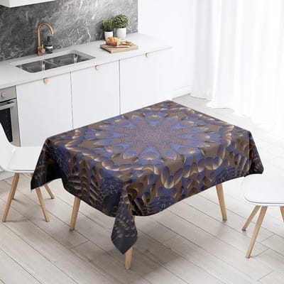 Waterdicht Rechthoekig Psychedelisch Mandala Tafelkleed Bruiloft Feest Restaurant Decor Keukentafel 100x145cm