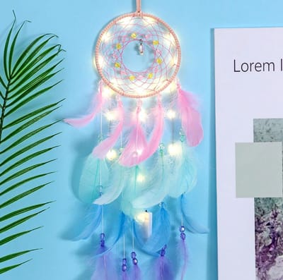 WiseGoods - Dromenvanger Met Multicolor LED Lamp - Nachtlampje - Sfeerverlichting - Woondecoratie - Kinderkamer - Babykamer