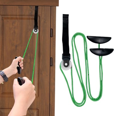 Roller Trainer - Schouderroller - Speciaal voor frozen shoulder - Verbetert de mobiliteit van het schoudergewricht - Versterkt de schouders en het bovenlichaam - Groen