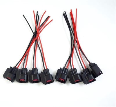 Brandstofinjectieconnectoren - Pigtail stekkers - Motor reparatie - EV6 compatibel - Set van 8