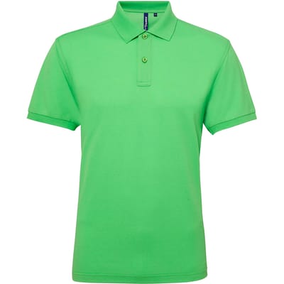 Asquith & Fox Heren Poloshirt met korte mouwen Prestatiemengsel (Kalk)