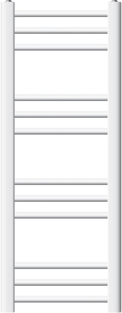 Elektrische badkamerradiator met verwarmingselement 300W 300x800 mm Wit recht met zijaansluiting & thermostaat Digitaal display LuxeBath
