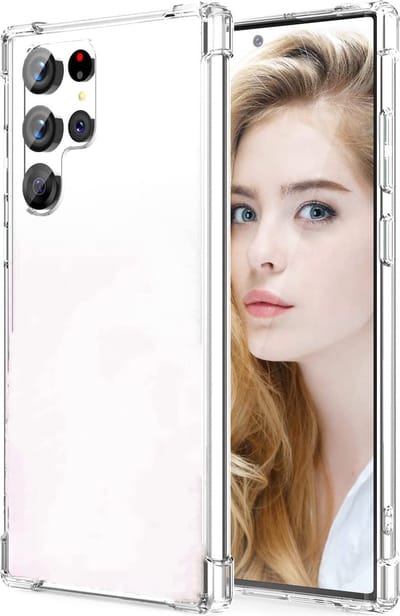 Hoesje geschikt voor Samsung S22 Ultra Shockproof case hoesje doorzichtig - Case geschikt voor Samsung S22 Ultra shock proof hoesje backcover transparant