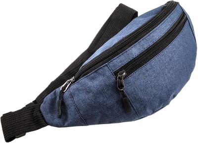 Stijlvolle Unisex Heuptas in Blauw, Buideltas voor Dagelijks Gebruik en Outdoor 28 x 14 x 9 cm - Volwassenen