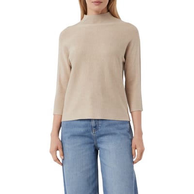 Comma  Pullover Beige Talla: 46 | Sudaderas con Capucha Outlet | Mujer | Marrón