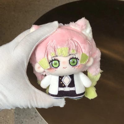 Demon Anime Figuur Giyu Tomioka Mitsuri Kanroji Douma 10cm Katoenen Pop Pluche Speelgoed Schattige Bureau Decoratie Festival Cadeau Voor Fans