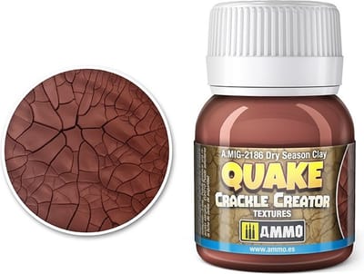 AMMO by Mig Jimenez Modelbouwdecoratie - MIG 2186 Dry Season Clay - Quake Crackle Creator Textures - 40ml Effecten potje