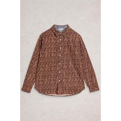White Stuff Mini Twigs Ls Printed Shirt Pink Multi Taglia: L | Camicie Casual Outlet | Uomo | Rosa