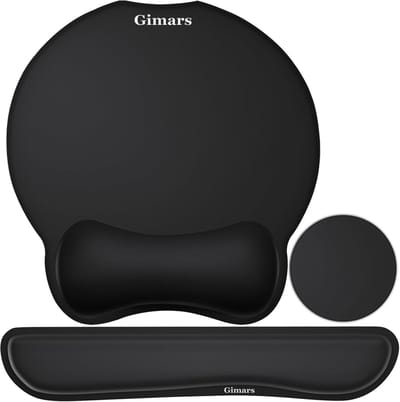 Ergonomische Muismat en Toetsenbord Polssteun met Antislip Ondergrond