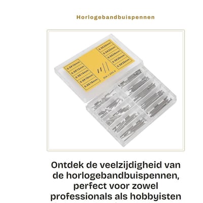 Dailygoods- Horlogebandbuispennen 10 Soorten - Duurzaam Staal - Antiroest - Corrosiebestendig - Professionele Accessoires - Eenvoudig in Gebruik - Horlogeaccessoires