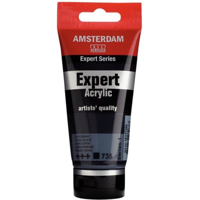 Amsterdam Expert Series Acrylverf - 75 ml - Oxydzwart 735   8712079289683   Verf