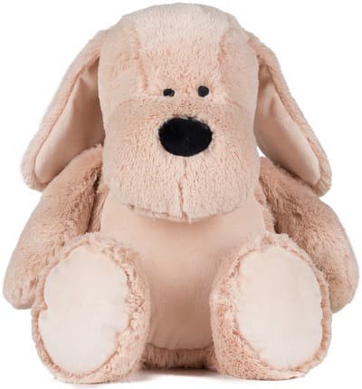 Mumbles Kinderen/Kinderen Zippie Hond Zacht Pluche Speelgoed (Midden-Bruin)