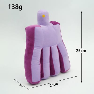 Roblox Forsaken BenAnomaly Pluche Speelgoed Paars Spelkarakter Knuffel Zachte Pop Pluche Mooi Cadeau Voor Spel Fans Kinderkamer Decoratie about 25cm gray