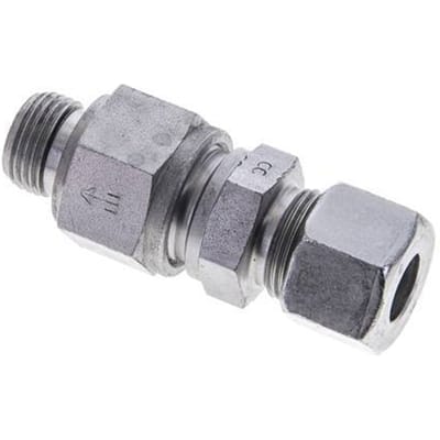 12S (M20x1.5) & M18x1.5 Regeling-In Elektrolytisch verzinkt Stalen Terugslagklep Snijring Buitendraad 1-400 bar ISO 8434-1