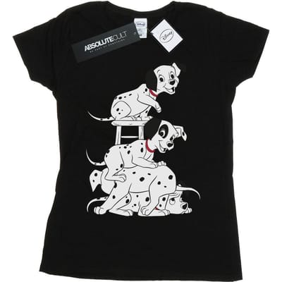 Disney Dames/Dames 101 Dalmatiërs Stoel Katoenen T-Shirt (Zwart)