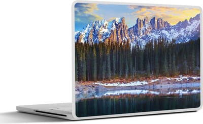 Laptop sticker - 11.6 inch - Dolomieten - Winter - Italië - 30x21cm - Laptopstickers - Laptop skin - Cover