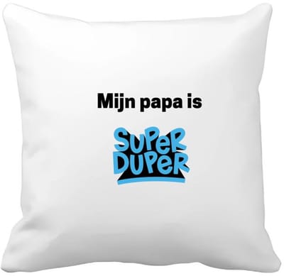 Akyol - mijn papa is super duper Kussen hoes - Vader - meest geweldige papa - vader cadeautjes - vaderdag - verjaardag - geschenk - kado - vader artikelen - 40 bij 40 cm