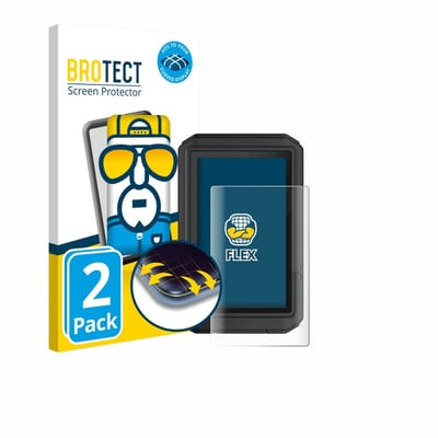 BROTECT - Screenprotector voor Garmin eTrex Touch 2025 - Folie Beschermfolie transparant volledig dekking - 2 Stuks