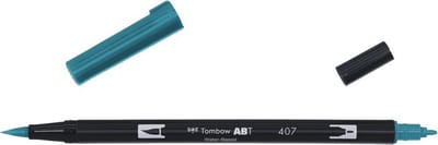 Tombow Brush pen - ABT 407 - Dual brushpen - Tiki Teal - Blauw