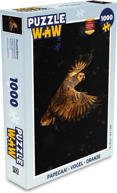 Puzzel Papegaai - Vogel - Oranje - Legpuzzel - Puzzel 1000 stukjes volwassenen