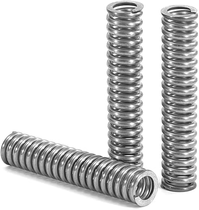 Drukveren Roestvrij Staal - Compressieveren Metalen - Mechanische Toepassingen - Hoge Elasticiteit 15 kg - 60 mm Lengte - Zilverkleurig