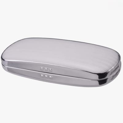 OIMG Aluminium brillenkoker - Harde brillenkoker - Modieuze brillenkoker - Brillenkoker - Aluminium brillenkoker - Sterk en duurzaam - Praktisch - Grijs
