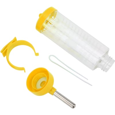 Hamster Water Bottle Dispenser Automatic No Drip Hamster Drinking Fountain for Small AnimalsYellow jaune