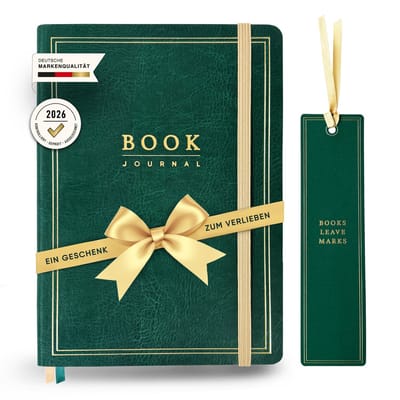 Dailygoods- Leesdagboek A5 - Dagboek voor boeken/podcasts - Softcover met kwalitatieve kaft - Praktische extra's - Ideaal voor Booktok - Perfect voor leesliefhebbers - Boekjournal