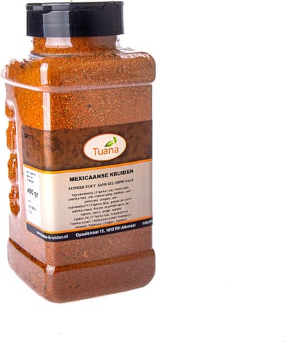 Tuana Kruiden - Mexicaanse Kip Kruiden - Strooibus 450 Gram - Tuanashop - GP-M-0005