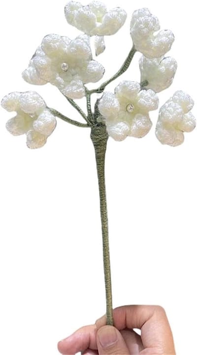 Haakbloemen Boeket - Handgemaakte Decoratie - Huis Opfleuren - Handgeweven Ambacht - 35 cm Hoog - Multicolor