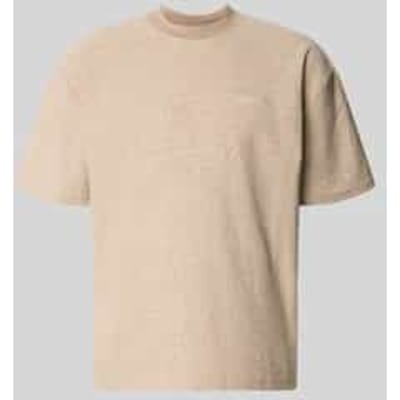 Oversized T-shirt met labelstitching model 'Murlo'