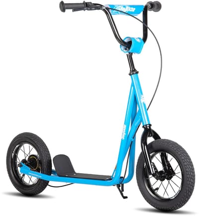 JOYSTAR Blaster Step met 12 Inch Luchtbanden - Voor Kinderen vanaf 5 Jaar, Tieners & Volwassenen - Verstelbaar Stuur - Blauw