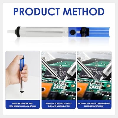 Tinafzuigpomp 2-Pack - Professionele Desoldeerpomp voor Laboratoria en Huishoudelijk Gebruik