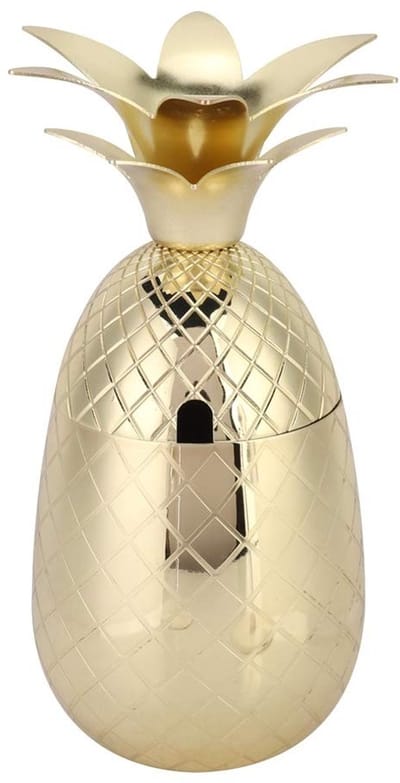 Dailygoods- Cocktailmok Goud - Roestvrij Stalen Cocktailbeker - Cocktailshaker - Drinkcontainer - Barware - Eenvoudig en Generous
