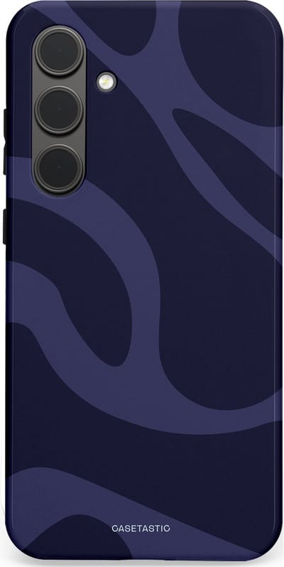 Casetastic Hoesje Geschikt voor Samsung S24 Plus - Stijlvolle Beschermende Duo-layer Case - Diepzee Marine Golven