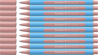 Schneider balpen - Slider Edge pastel - penpunt XB - pastel blush - 10 stuks - S-152236-10